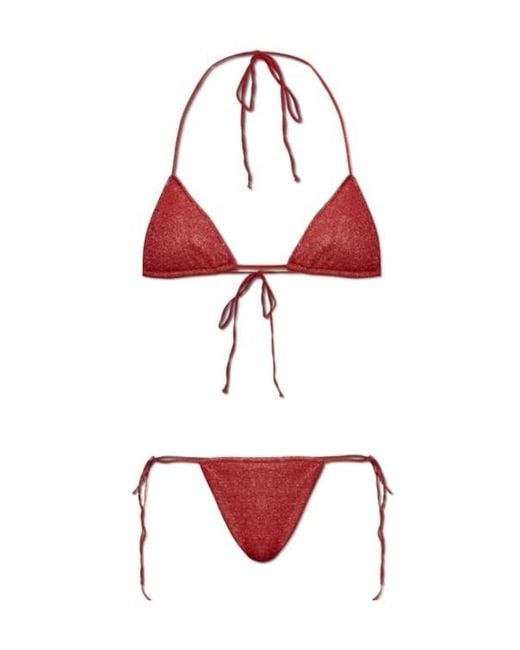 Oseree Red Two-Piece Bikini