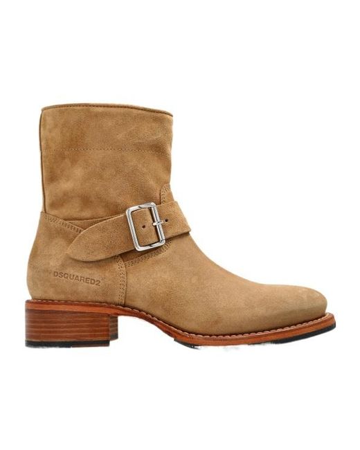 DSquared² Brown Harley Ankle Boots for men
