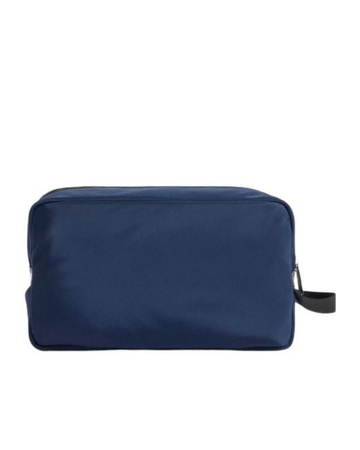 DSquared² Blue Logo Zip Toiletry Bag for men