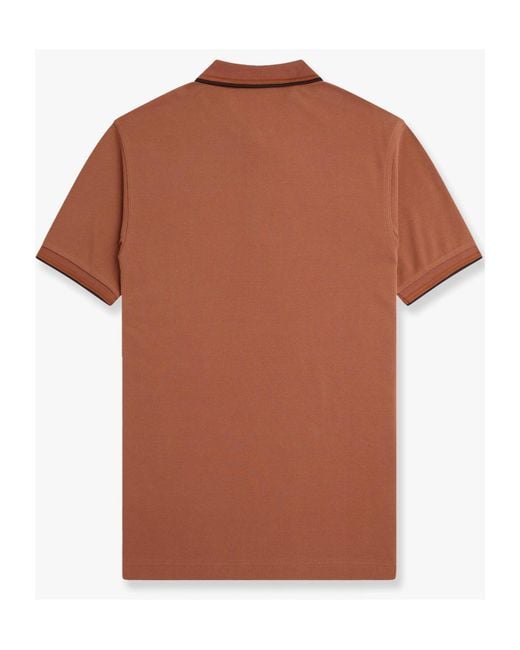 Fred Perry Brown Polo Shirt Style for men