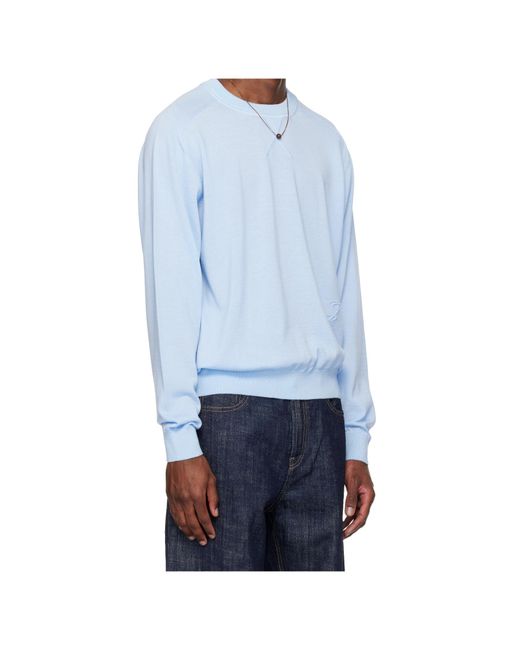 Jacquemus Blue Logo-Embroidered Top for men