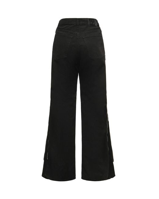 Pinko Black Side-Zip Straight Jeans