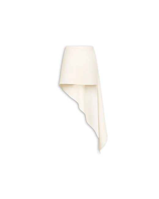 Alaïa White Poplin Pointed Skirt