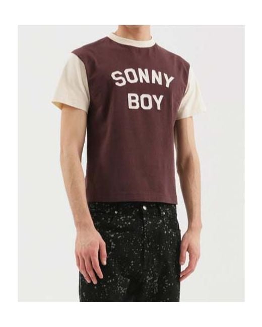 1989 STUDIO Red Text-Print T-Shirt for men