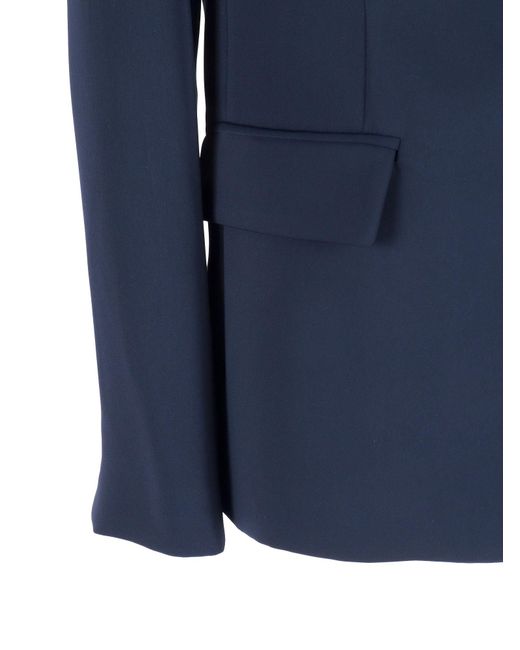 P.A.R.O.S.H. Blue Single-Breasted Jacket