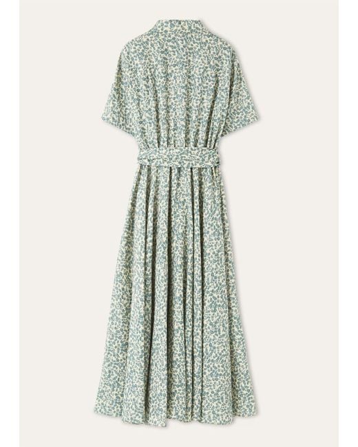 Loro Piana Green Printed Dress