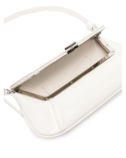 AMINA MUADDI White Top Handle Shoulder Bag
