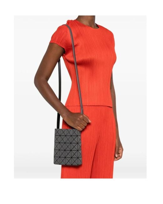 Issey Miyake Black Prism Matte Shoulder Bag