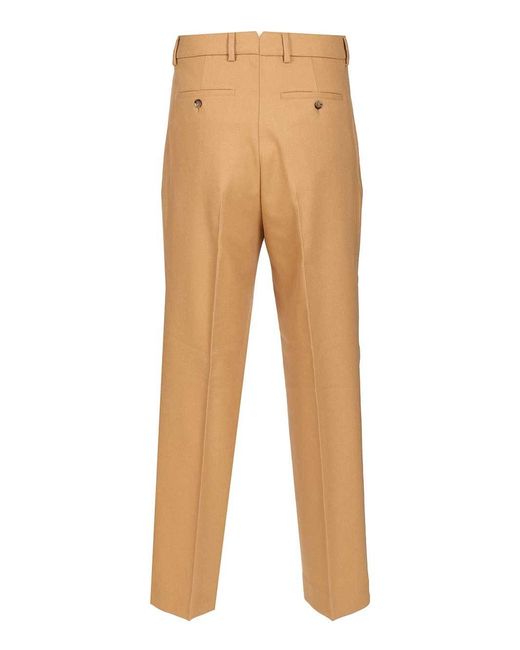 AMI Natural Wool Trousers for men