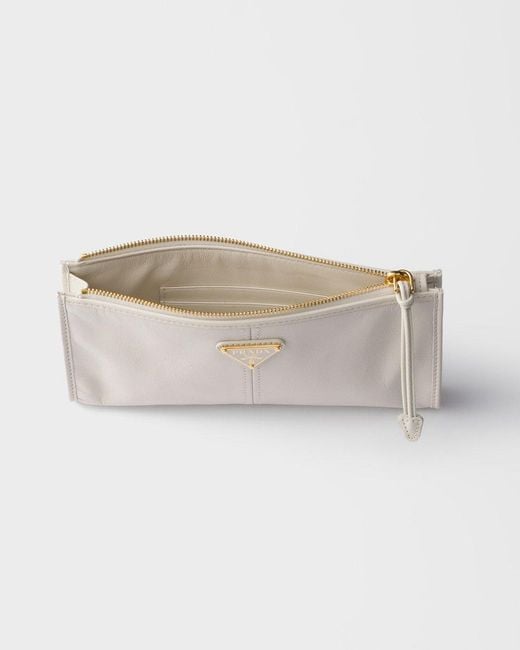 Prada Natural Leather Pouch
