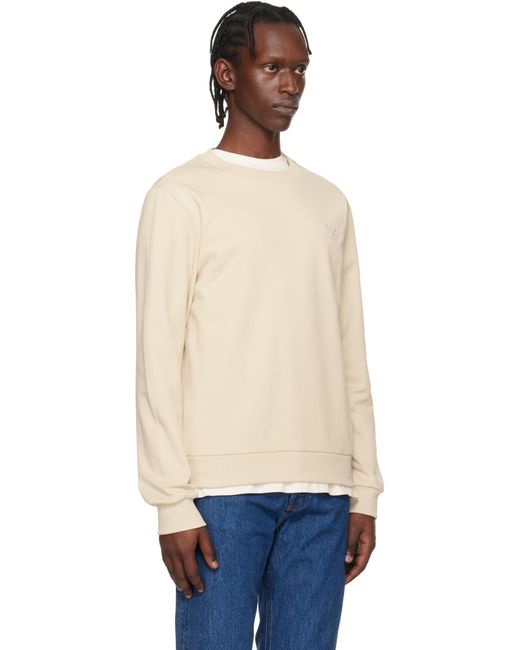 A.P.C. White Logo Sweatshirt for men