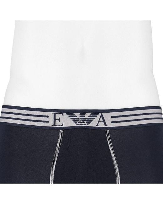 Emporio Armani Blue Elastic Waist Underwear for men