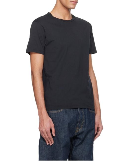 Rier Black Crewneck Straight Hem T-Shirt for men