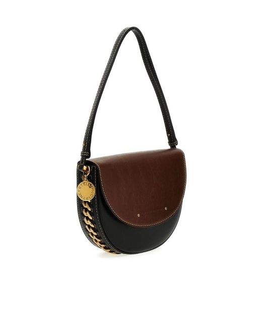 Stella McCartney Brown Frayme Midi Shoulder Bag