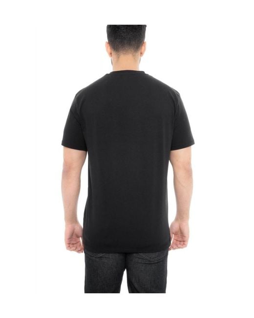 Paul & Shark Black T-Shirt With Round Neck And Short Sleeves for men