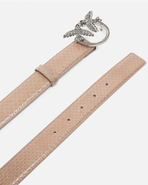 Pinko White Galleria 3-Cm Belt