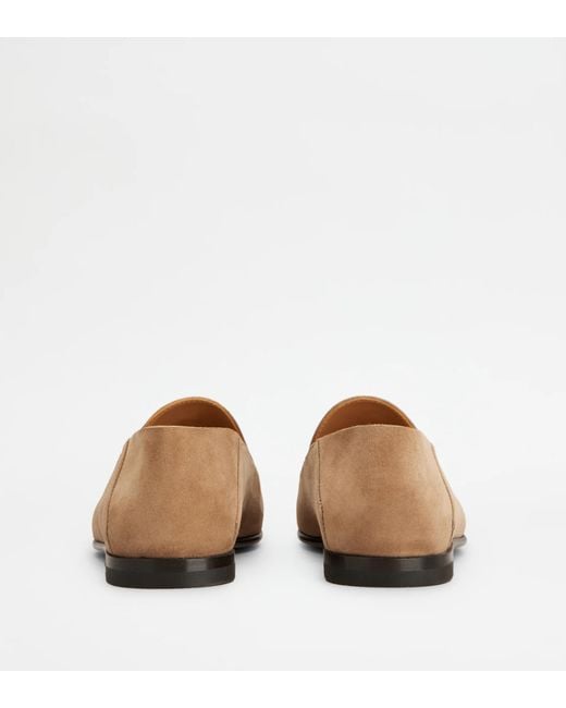 Tod's Brown Round-Toe Loafers