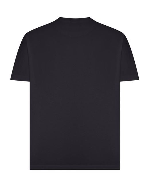Etro Black Logo-Embroidered T-Shirt for men