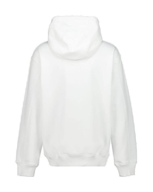 Casablanca White Triangle Graphic Hoodie for men