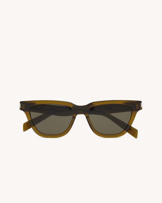 Saint Laurent Metallic Eyewear Butterfly Wellington Frame Sunglasses