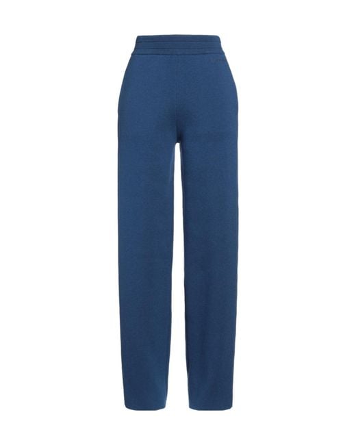 Burberry Blue Loose Knit Pants