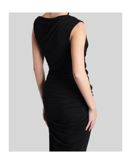 Entire studios Black Draped Sleeveless Top