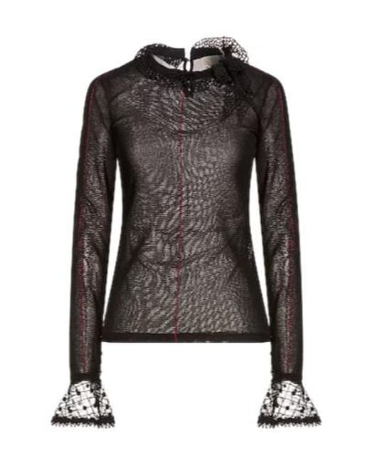 Isabel Marant Black Solid Color Long Sleeve Knit Sweater