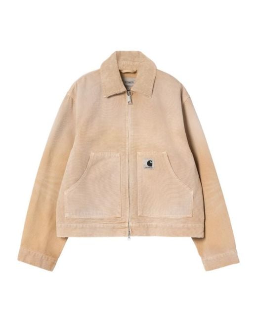 Carhartt Natural Canvas Zip-Up Jacket