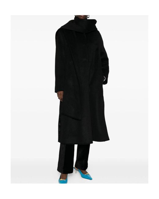 Forte_forte Black Long-Sleeved Coat