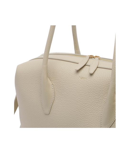Yuzefi Natural Brioche Duffle Shoulder Bag