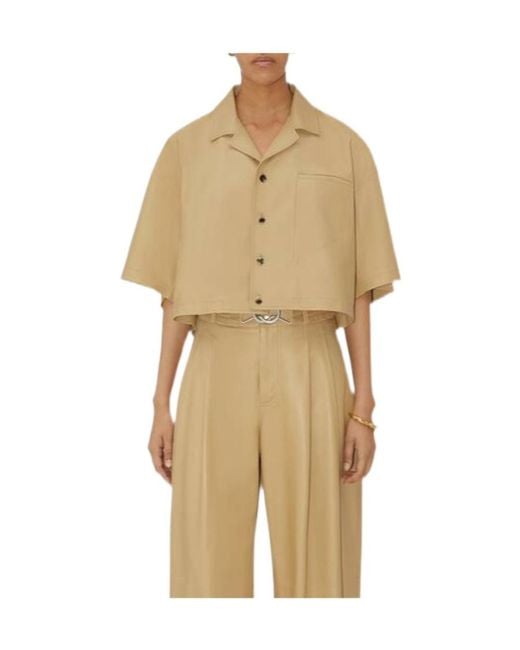 Bottega Veneta Natural Short Button Casual Jacket