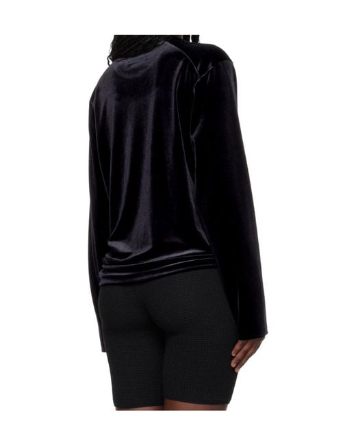 Fear Of God Black Velour Classic Long Sleeve Tee