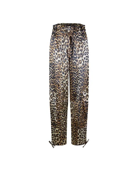 Ganni Multicolor Satin Pants