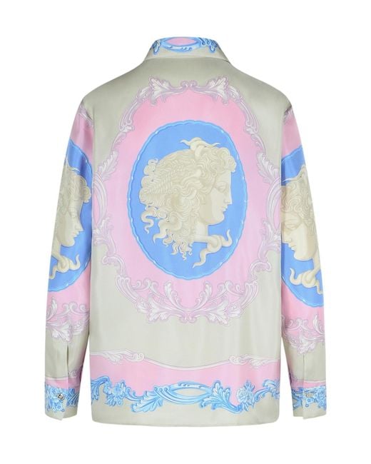 Versace Blue Cameo Shirt