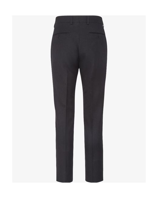 Fendi Blue Straight Leg Tailored Trousers for men