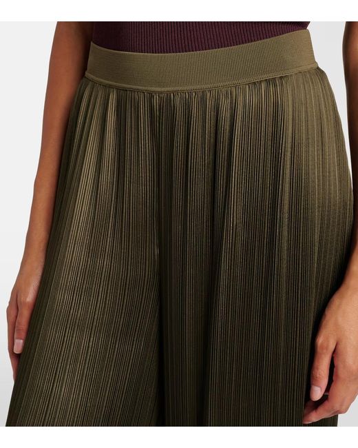 Joseph Green Pleated Wide-Leg Pants