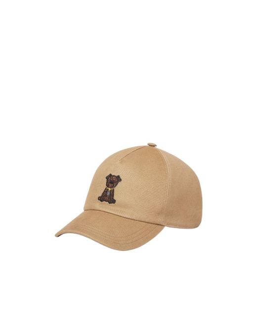 Fendi Natural Ff Dog Pattern Baseball Cap for men