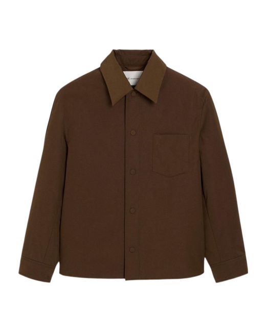 AMI Brown Long-Sleeve Casual Jacket for men