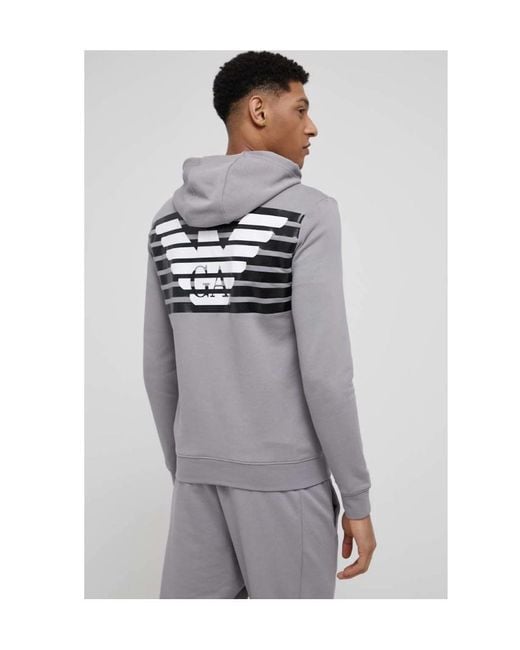 EA7 Gray Hoodie for men