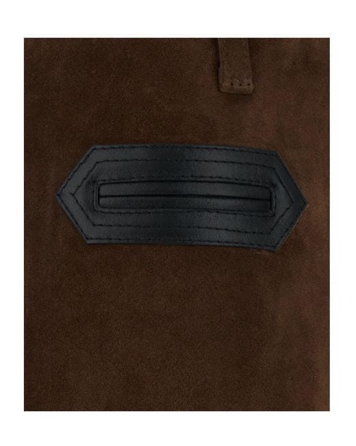 Marni Brown Zipped Mini Skirt