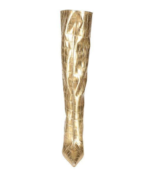 Dolce & Gabbana Metallic Solid Color Over-The-Knee Boots