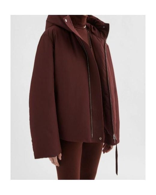 Jil Sander Purple Short Down Jacket