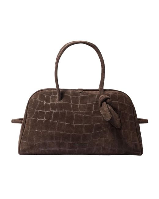 Jacquemus Brown The Turismo Soft Bowling Bag