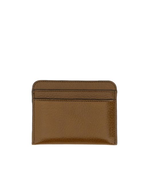 Chloé Brown Chloé Logo Embossed Cardholder