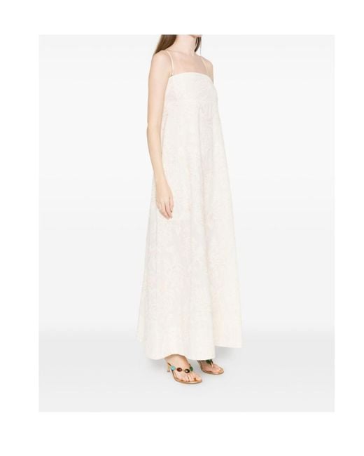 Liu Jo White Embellished Sleeveless Dress