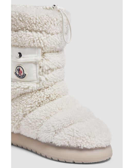 Moncler Gray Gaia Pocket Detailed Padded Boots