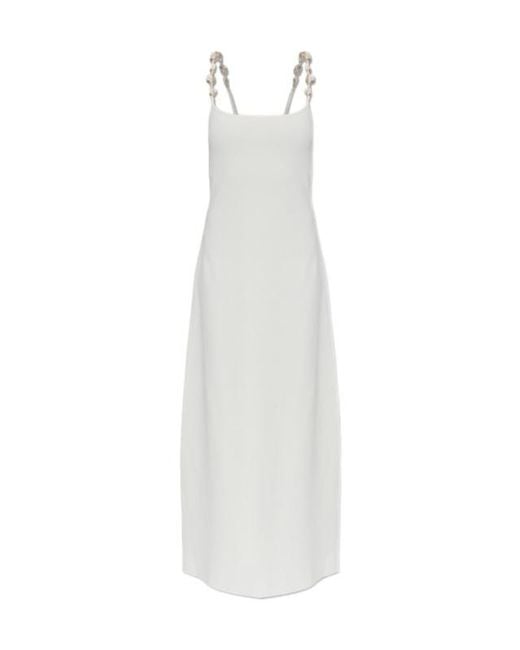 Cult Gaia White Suspender Dress