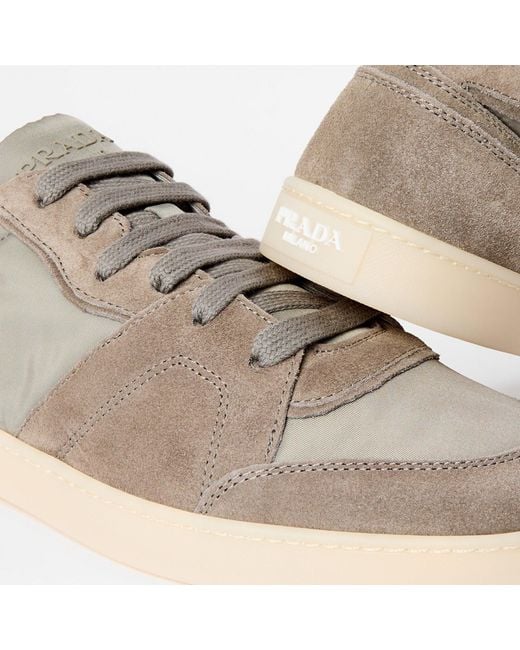 Prada Gray Low-Top Sneakers for men