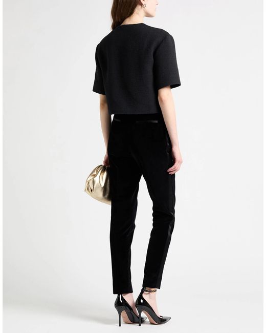 Dolce & Gabbana Black Velvet Tapered Pants