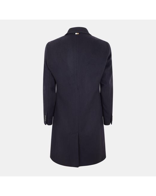 Boss Blue Solid Color Coat for men